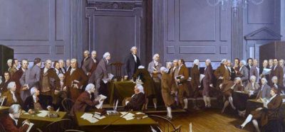 The signing of the United States Constitution